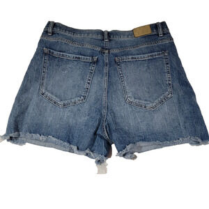 BKE Denim Shorts Womens 31 Blue Distressed Parker Jean Short 3" Raw Hem